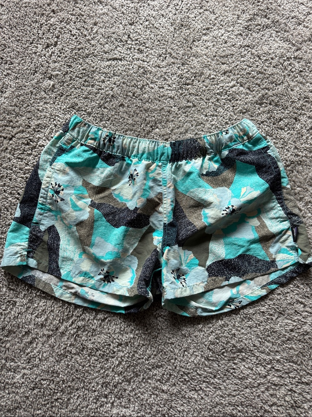 Women’s Patagonia Floral Teal Shorts